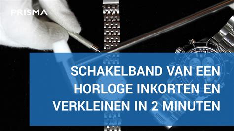 Stalen horlogeband inkorten in 2 minuten .